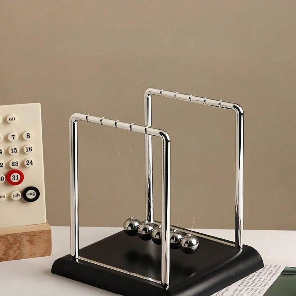 Black Metal Newton's Cradle Ba - Office And Tech review and price