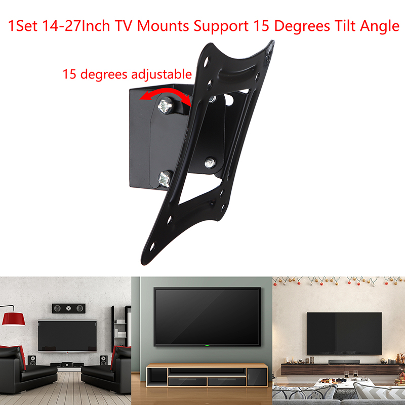 [E] 1Set 14-27Inch TV Mounts L - Flat Panel Mount Tilt review and price