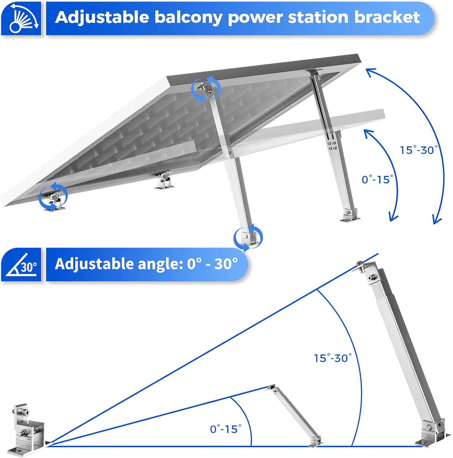 2 Set Adjustable Solar Panel T - Flat Panel Mount Tilt review and price