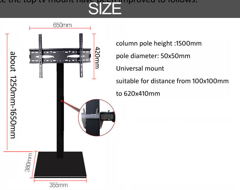 (1500mm high) Steel tilt back  - Flat Panel Mount Tilt review and price